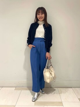 「N.（N. Natural Beauty Basic）（エヌエヌナチュラルビューティーベーシック）のアイテム（ブーツ）」を使った、N. STAFFさん（レディース・161cm）の冬コーディネート