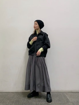 「N.（N. Natural Beauty Basic）（エヌエヌナチュラルビューティーベーシック）のアイテム（ブルゾン）」を使った、N. STAFFさん（レディース・156cm）の春コーディネート