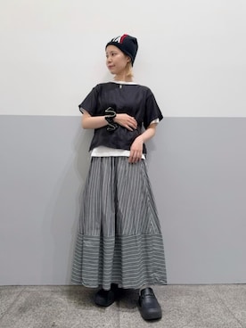 「N.（N. Natural Beauty Basic）（エヌエヌナチュラルビューティーベーシック）のアイテム」を使った、N. STAFFさん（レディース・156cm）の夏コーディネート