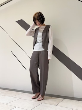 N. STAFFさん（レディース・157cm）の春コーディネート