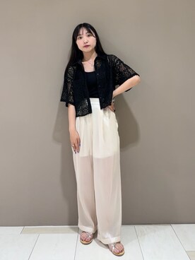 N. STAFFさん（レディース・165cm）の夏コーディネート