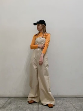 「N.（N. Natural Beauty Basic）（エヌエヌナチュラルビューティーベーシック）のアイテム（サロペット/オーバーオール）」を使った、N. STAFFさん（レディース・156cm）の春コーディネート