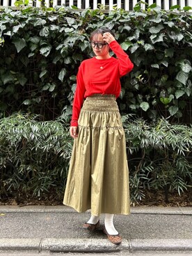 N. STAFFさん（レディース・160cm）の秋コーディネート