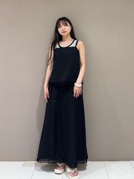 「N.（N. Natural Beauty Basic）（エヌエヌナチュラルビューティーベーシック）のアイテム（アクセサリー）」を使った、N. STAFFさん（レディース・163cm）の夏コーディネート