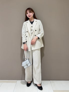 「N.（N. Natural Beauty Basic）（エヌエヌナチュラルビューティーベーシック）のアイテム（ジャケット/アウター）」を使った、N. STAFFさん（レディース・163cm）の春コーディネート