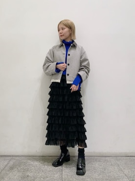 「N.（N. Natural Beauty Basic）（エヌエヌナチュラルビューティーベーシック）のアイテム（ジャケット/アウター）」を使った、N. STAFFさん（レディース・156cm）の秋コーディネート
