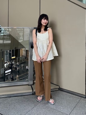 N. STAFFさん（レディース・168cm）の夏コーディネート