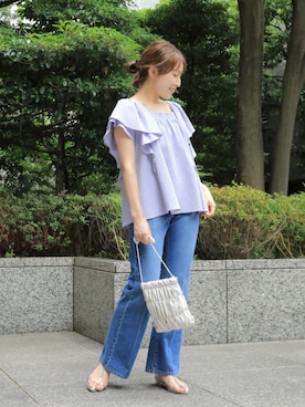 「N.（N. Natural Beauty Basic）（エヌエヌナチュラルビューティーベーシック）のアイテム」を使った、N. STAFFさん（レディース・160cm）の夏コーディネート