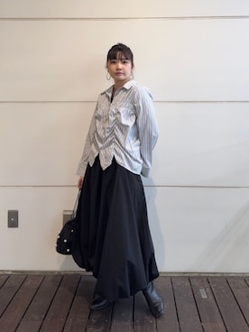 N. STAFFさん（レディース・158cm）の冬コーディネート