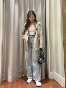 「N.（N. Natural Beauty Basic）（エヌエヌナチュラルビューティーベーシック）のアイテム（ジャケット/アウター）」を使った、N. STAFFさん（レディース・157cm）の春コーディネート