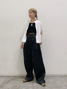 N. STAFFさん（レディース・156cm）の夏コーディネート