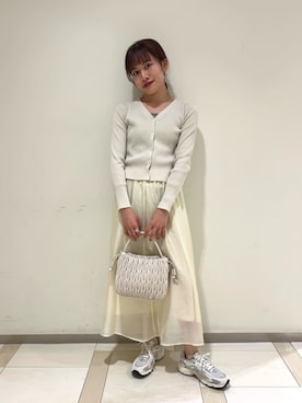 「N.（N. Natural Beauty Basic）（エヌエヌナチュラルビューティーベーシック）のアイテム（アクセサリー）」を使った、N. STAFFさん（レディース・161cm）の春コーディネート