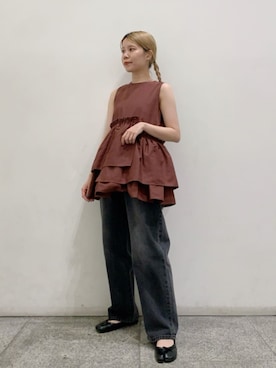 N. STAFFさん（レディース・156cm）の夏コーディネート