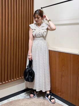 N. STAFFさん（レディース・158cm）の夏コーディネート