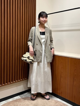 「N.（N. Natural Beauty Basic）（エヌエヌナチュラルビューティーベーシック）のアイテム（ジャケット/アウター）」を使った、N. STAFFさん（レディース・168cm）の春コーディネート