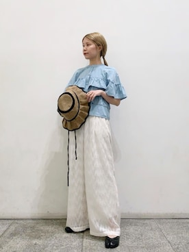 「N.（N. Natural Beauty Basic）（エヌエヌナチュラルビューティーベーシック）のアイテム（帽子）」を使った、N. STAFFさん（レディース・156cm）の春コーディネート