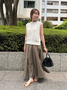 「N.（N. Natural Beauty Basic）（エヌエヌナチュラルビューティーベーシック）のアイテム」を使った、N. STAFFさん（レディース・160cm）の夏コーディネート