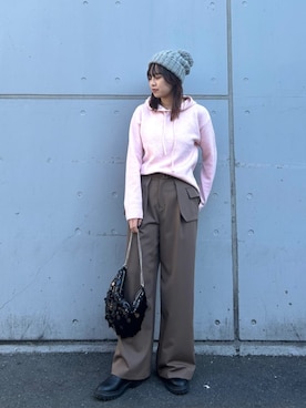 「N.（N. Natural Beauty Basic）（エヌエヌナチュラルビューティーベーシック）のアイテム（帽子）」を使った、N. STAFFさん（レディース・160cm）の秋コーディネート