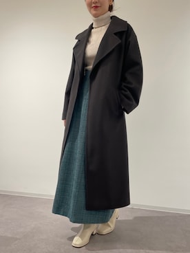 「N.（N. Natural Beauty Basic）（エヌエヌナチュラルビューティーベーシック）のアイテム（チェスターコート）」を使った、N. STAFFさん（レディース・160cm）の秋コーディネート