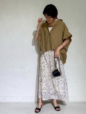 N. STAFFさん（レディース・161cm）の夏コーディネート