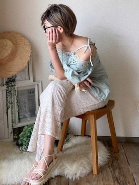 ten⭐︎ichiko さん(レディース・157cm)の夏コーディネート