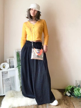 「オルチャンファッション」｜「アイテム（帽子）」を使った、ten⭐︎ichiko       さん（レディース・157cm）の秋コーディネート