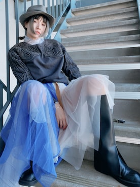 「Wordtrobe（ワードトローブ）のアイテム」を使った、ten⭐︎ichiko       さん（レディース・157cm）の冬コーディネート