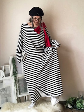 「ベレー帽推奨委員会」｜「アイテム（その他）」を使った、ten⭐︎ichiko       さん（レディース・157cm）の秋コーディネート