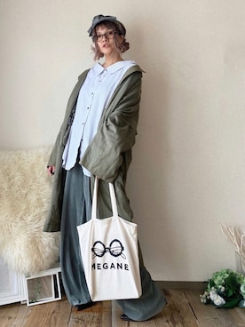 「AS as know as（エーエス アズノウアズ）のアイテム（ジャケット/アウター）」を使った、ten⭐︎ichiko       さん（レディース・157cm）の秋コーディネート