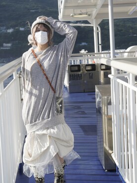 「ニットキャップ」｜「アイテム（ワンピース/ドレス）」を使った、ten⭐︎ichiko       さん（レディース・157cm）の秋コーディネート