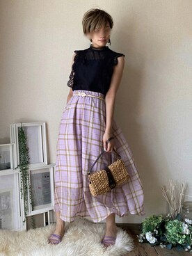 ten⭐︎ichiko さん(レディース・157cm)の夏コーディネート