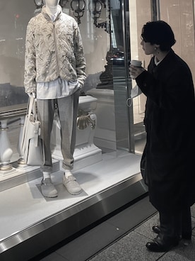 「Saint Laurent（サンローラン）のアイテム（シューズ）」を使った、karagさん（メンズ・169cm）の秋コーディネート