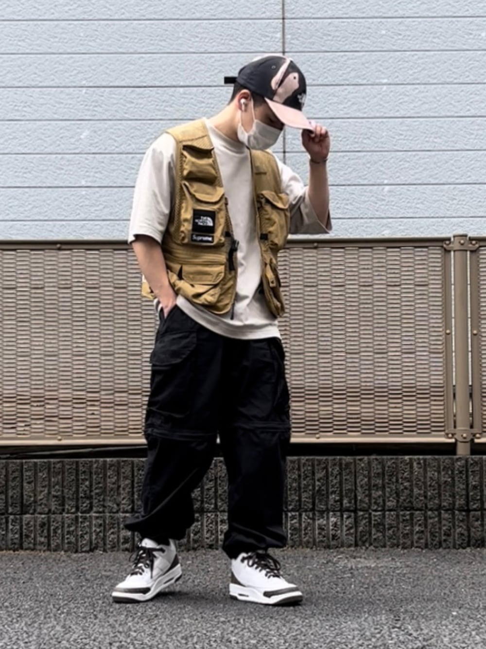 THE NORTH FACE ブラック ベスト ノースフェイス 夏 ストリート 1744041693.jpg