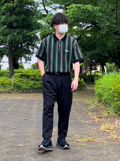 Supreme ネイビー ポロシャツスタイル スウェット Supreme（ポロシャツ ・ ブルー・ネイビー/青色系）のフリマ