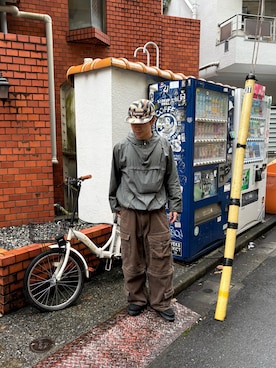 「Supreme （シュプリーム）のアイテム（帽子）」を使った、ゆうたさん（メンズ・160cm）の秋コーディネート