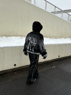 「フリースジャケット」｜ゆうたさん（メンズ・160cm）の冬コーディネート