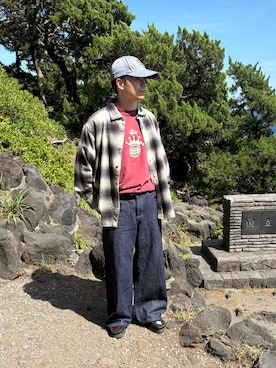 「アイテム（モカシン/デッキシューズ）」を使った、ゆうたさん（メンズ・160cm）の秋コーディネート