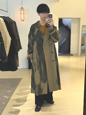 「アイテム（ジャケット/アウター、ベージュ系）」を使った、人さん（メンズ・166cm）の冬コーディネート