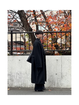 「アイテム（チェスターコート）」を使った、人さん（メンズ・166cm）の秋コーディネート