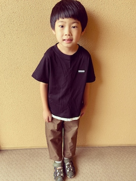「kids」｜「アイテム（その他）」を使った、ゆうき◡̈⋆さん（キッズ・110cm）の秋コーディネート