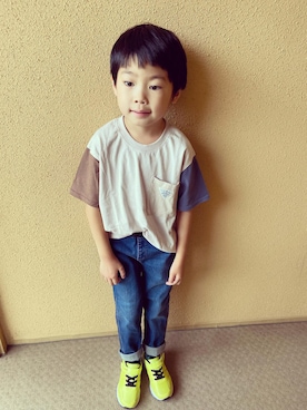 「kids」｜「アイテム（その他）」を使った、ゆうき◡̈⋆さん（キッズ・110cm）の夏コーディネート