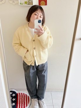 「スウェットギャザーパンツ」｜ゆうき◡̈⋆さん（レディース・150cm）の冬コーディネート
