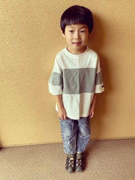 ゆうき◡̈⋆さん（キッズ・110cm）の夏コーディネート