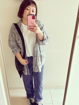 「ワッフル」｜「アイテム（アイシャドウ）」を使った、ゆうき◡̈⋆さん（レディース・150cm）の秋コーディネート