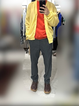 「is-ness（イズネス）のアイテム」を使った、マケレレさん（メンズ・170cm）の春コーディネート