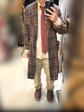 「is-ness（イズネス）のアイテム」を使った、マケレレさん（メンズ・170cm）の春コーディネート