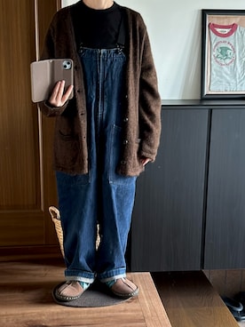 「アイテム（オールインワン・サロペット）」を使った、善さん（レディース・152cm）の秋コーディネート