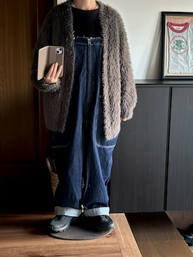 「アイテム（サロペット/オーバーオール）」を使った、善さん（レディース・152cm）の秋コーディネート