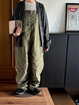 「アイテム（サロペット/オーバーオール）」を使った、善さん（レディース・152cm）の秋コーディネート