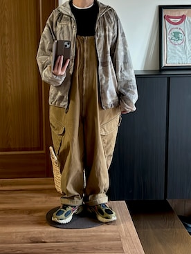 「GU（ジーユー）のアイテム（ジャケット/アウター）」を使った、善さん（レディース・152cm）の春コーディネート